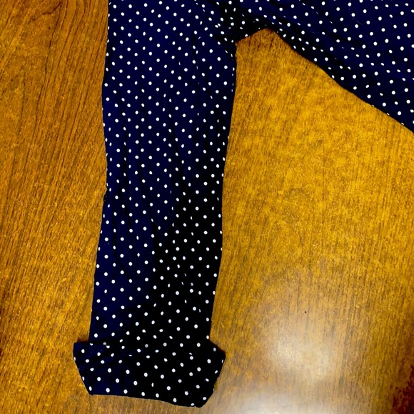Tommy Hilfiger, navy blue button up blouse - Picture 2 of 4